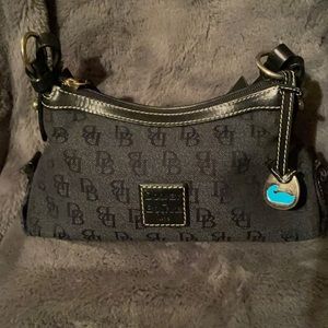 Dooney and Bourke signature print jacquard shoulder bag